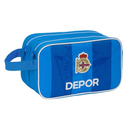 School Toilet Bag R. C. Deportivo de La Coruña Blue Sporting 26 x 15 x 12.5 cm by R. C. Deportivo de La Coruña, Cosmetic Case...