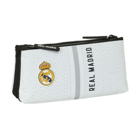 Reise-Toilettentasche Real Madrid C.F. Weiß Grau Sportlich 22 x 10 x 8 cm von Real Madrid C.F., Kosmetikkoffer - Ref: S431114...