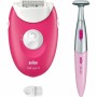 Electric Hair Remover Braun 3-202 Fuchsia by Braun, Hair removal and accessories - Ref: S71001369, Price: 63,54 €, Discount: %