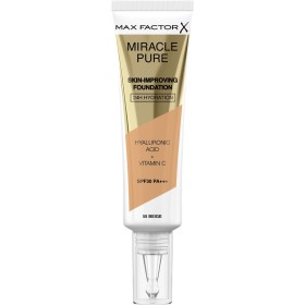 Base de Maquilhagem Fluida Max Factor Miracle Pure 55-beige SPF 30 (30 ml) de Max Factor, Bases - Ref: S05106929, Preço: 14,2...