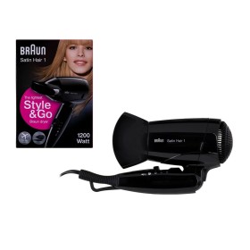 Secador de Cabelo Braun BRHD130E Preto 1200 W 1 Peça (1 Unidade) de Braun, Secadores e difusores de cabelo - Ref: S9186373, P...