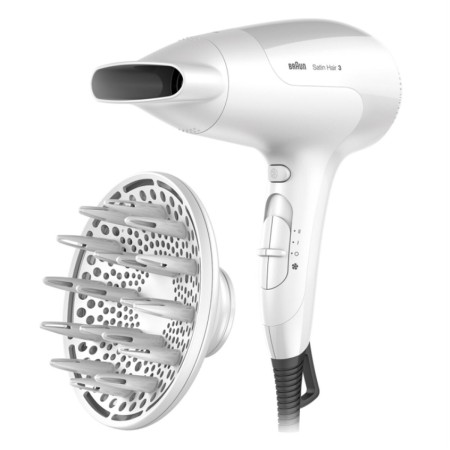 Sèche-cheveux Braun 3 HD 385 Blanc Monochrome 2000 W 1 Pièce (1 Unité) de Braun, Sèche-cheveux et diffuseurs sèche-cheveux - ...