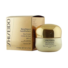 Day-time Anti-aging Cream Benefiance Nutriperfect Day Shiseido Shiseido-0768614191100 Spf 15 15 ml 50 ml by Shiseido, Moistur...