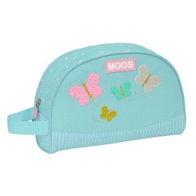 Necessaire per la Scuola Moos Butterflies Azzurro Chiaro 28 x 18 x 10