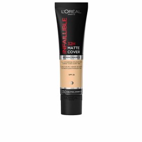 Base de Maquilhagem Fluida L'Oreal Make Up Infalible 32H Matte Cover Nº 130 neutral undertone Spf 25 de L'Oreal Make Up, Base...