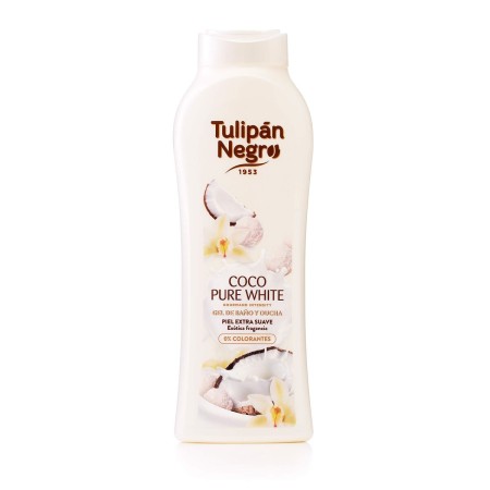 Gel de Ducha Tulipán Negro Pure White 650 ml Coco de Tulipán Negro, Geles de ducha - Ref: M0115651, Precio: 4,82 €, Descuento: %