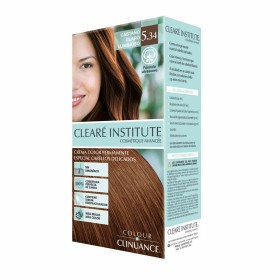 Coloración Permanente en Crema Clearé Institute Colour Clinuance Nº 5.34-castaño claro luminoso de Clearé Institute, Coloraci...