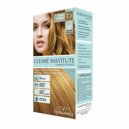 Coloração Permanente em Creme Clearé Institute Colour Clinuance Nº 7.3-rubio dorado de Clearé Institute, Coloração permanente...