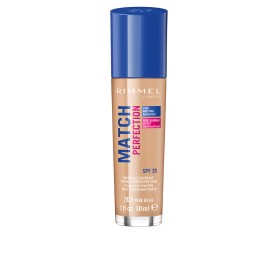 Base de maquillage liquide Rimmel London Match Perfection Nº 203 de Rimmel London, Fonds de teint - Réf : S05109221, Prix : €...