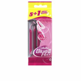 Rasoirs Jetables Gillette Blue II Plus 6 Unités de Gillette, Femme - Réf : S05112559, Prix : €5.31, Remise : %