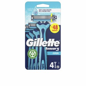 Disposable Razor Gillette SENSOR 3 COOL (4 Units) by Gillette, Men - Ref: S05126541, Price: €7.61, Discount: %