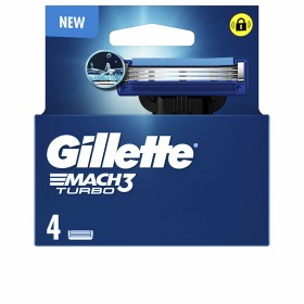 Lâminas de barbear Gillette MACH 3 TURBO (4 Unidades) de Gillette, Homem - Ref: S05126544, Preço: €17.71, Desconto: %