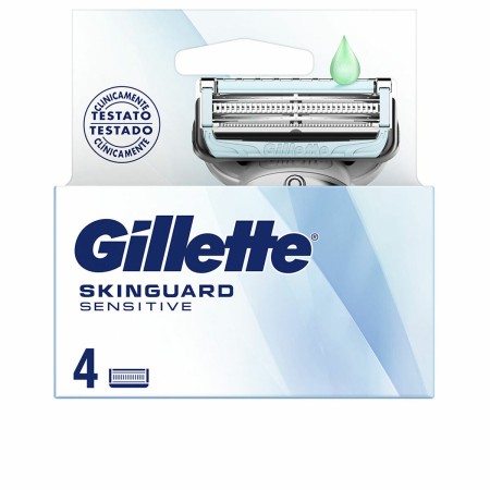 Lâminas de barbear Gillette SKINGUARD SENSITIVE (4 Unidades) de Gillette, Homem - Ref: S05126570, Preço: 16,75 €, Desconto: %