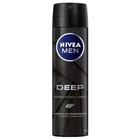 Deodorante Spray Men Deep Black Carbon Nivea J25107-bf (150 ml) 150 ml di Nivea, Deodoranti - Rif: S0567113, Prezzo: 4,38 €, ...