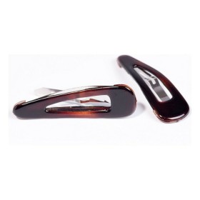 Hair Clips Inca Clip Concha Francesa Brown 2 Pieces by Inca, Hair Pins - Ref: S0582899, Price: €4.19, Discount: %