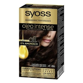 Dauerfärbung Syoss Olio Intense Ohne Ammoniak Nº 4,86 Kühles Kastanienbraun von Syoss, Farben - Ref: S0585356, Preis: 6,51 €,...