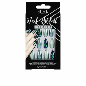 False nails Ardell Nail Addict Green Glitter Chrome (24 pcs) by Ardell, Nail Salon Sets - Ref: S0593838, Price: €8.07, Discou...