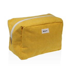 Nécessaire de Voyage Versa Corduroy Jaune 12 x 16 x 24 cm de Versa, Vanity - Réf : S3412708, Prix : €6.06, Remise : %