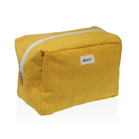 Nécessaire de Voyage Versa Corduroy Jaune 12 x 16 x 24 cm de Versa, Vanity - Réf : S3412708, Prix : 5,01 €, Remise : %