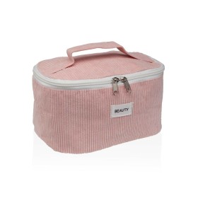 Travel Vanity Case Versa Pink 12 x 12 x 20 cm by Versa, Cosmetic Cases - Ref: S3412716, Price: €5.64, Discount: %