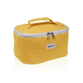 Travel Vanity Case Versa Yellow 12 x 12 x 20 cm by Versa, Cosmetic Cases - Ref: S3412735, Price: €5.64, Discount: %