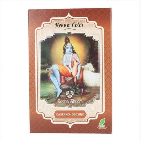 Colorazione Semipermanente Henna Radhe Shyam Shyam Henna Castano Chiaro (100 g) di Radhe Shyam, Colore semi permanente - Rif:...