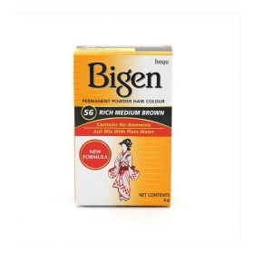 Tintura Permanente Bigen 56 Rich Nº56 Rich Medium Brown (6 gr) di Bigen, Colore permanente - Rif: S4246416, Prezzo: €5.12, Sc...