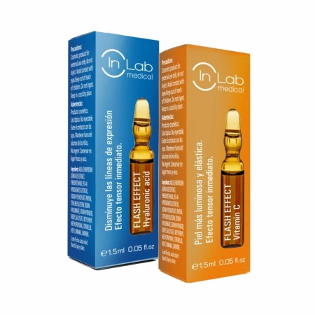 Ampolas Inlab Flash Effect Duo Ácido Hialurónico Vitamina C 15 ml (2 x 1,5 ml) de Inlab, Hidratantes - Ref: S4510347, Preço: ...