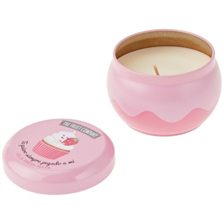 Bougie Parfumée The Fruit Company Fraise 150 g Crème de The Fruit Company, Voiles libres - Réf : S4517230, Prix : 3,58 €, Rem...