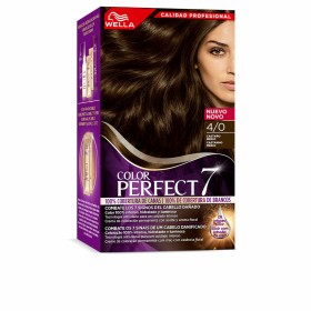 Dauerfärbung Wella Color Perfect 7 Nº 4/0 Graue Haare 60 ml Mittleres Kastanienbraun von Wella, Farben - Ref: S05103958, Prei...