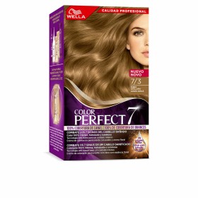 Teinture permanente Wella Color Perfect 7 Nº 7/3 Cheveux gris Blond noisette 60 ml de Wella, Coloration permanente - Réf : S0...