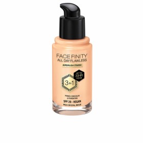 Base Cremosa per il Trucco Max Factor Face Finity All Day Flawless 3 in 1 Spf 20 Nº W33 Crystal beige 30 ml di Max Factor, Fo...