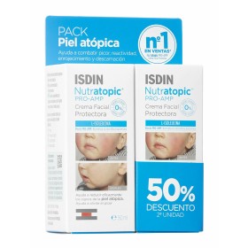 Crème visage Isdin Nutratopic Pro-AMP Anti-pelliculaire Peau Atopique Enfants 2 x 50 ml de Isdin, Hydratants - Réf : S0511537...