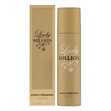 Deodorante Lady Million Paco Rabanne (150 ml) di Paco Rabanne, Deodoranti - Rif: S0577677, Prezzo: 30,41 €, Sconto: %