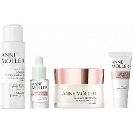 Conjunto de Cosmética Unissexo Anne Möller Rosâge Balance Rich Repairing Cream 4 Peças de Anne Möller, Conjuntos e Kits de tr...