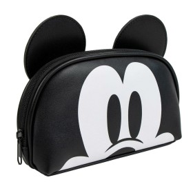 Reise-Toilettentasche Mickey Mouse Schwarz 100 % Polyurethan 23 x 10,5 x 5,5 cm von Mickey Mouse, Kosmetikkoffer - Ref: S0741...