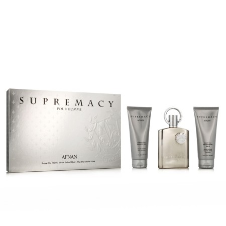 Set mit Herrenparfüm Afnan Supremacy Silver EDP 3 Stücke von Afnan, Sets - Ref: S8312905, Preis: 42,04 €, Rabatt: %