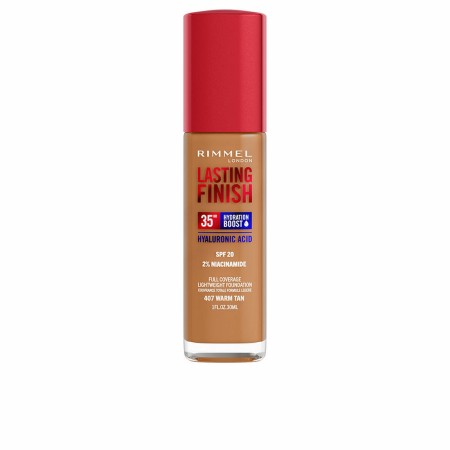 Crème Make-up Base Rimmel London Lasting Finish Nº 407 Warm Tan Spf 20 30 ml by Rimmel London, Foundations - Ref: S05116980, ...