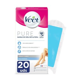 Bandas Depilatorias Corporales Veet Piel Sensible 20 Unidades de Veet, Depilación con cera - Ref: S05100605, Precio: 5,86 €, ...