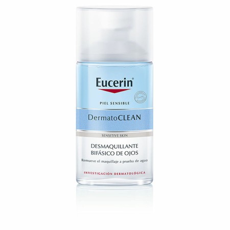 Démaquillant yeux Eucerin DermatoCLEAN (125 ml) (Dermocosmétiques) (Parapharmacie) de Eucerin, Nettoyants et exfoliants - Réf...