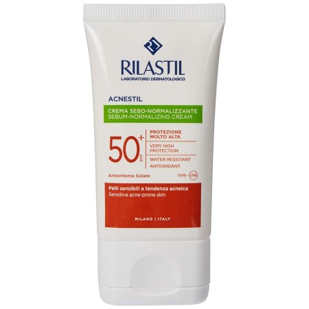 Sonnenschutzcreme für das Gesicht Rilastil Sun System Acnestil Fettregulierendes Spf 50 (40 ml) von Rilastil, Sonnenschutzmit...