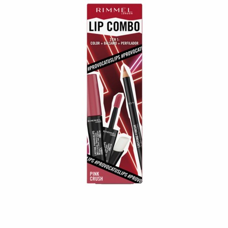 Set de Maquillage Rimmel London Lip Combo 3 Pièces Pink Crush de Rimmel London, Rouges à lèvres - Réf : S05117971, Prix : 13,...