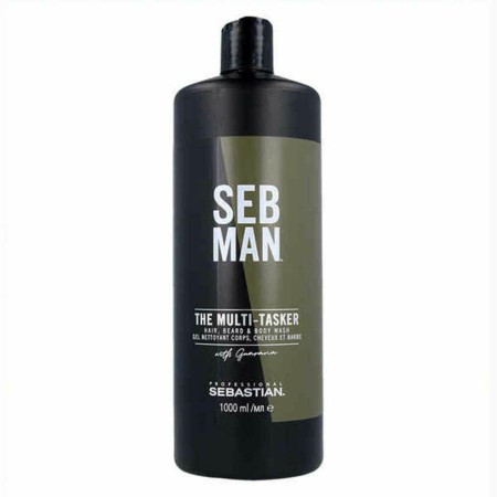 3-in-1 Gel, Shampoo and Conditioner Seb Man The Multitasker Hair Beard 1 L by Seb Man, 3-in-1 shampoo, conditioner and gel - ...