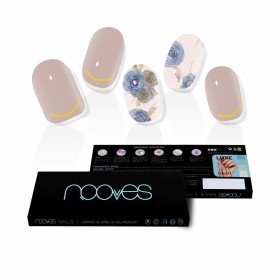 Falsche Nägel Nooves Elegant Floral Gel Selbstklebend metall von Nooves, Kunstnägel und Zubehör - Ref: S05116364, Preis: 12,0...