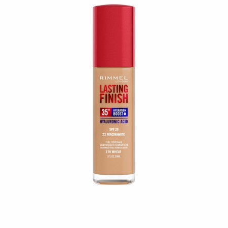 Base Cremosa per il Trucco Rimmel London Lasting Finish Nº 170 Wheat Spf 20 30 ml di Rimmel London, Fondotinta - Rif: S051200...