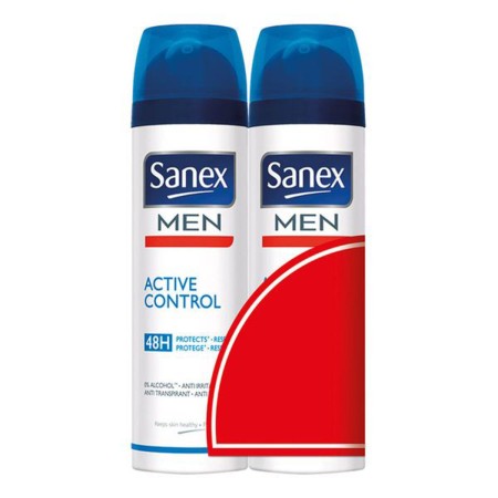 Spray déodorant Men Active Control Sanex Men Active Control H (2 pcs) 200 ml de Sanex, Déodorants et anti-transpirants - Réf ...