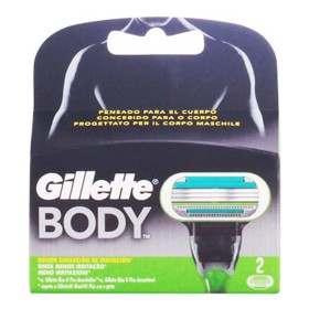 Recambio de Hojas de Afeitar Body Gillette Body (2 uds) (2 Unidades) de Gillette, Hombre - Ref: S0558994, Precio: €7.60, Desc...