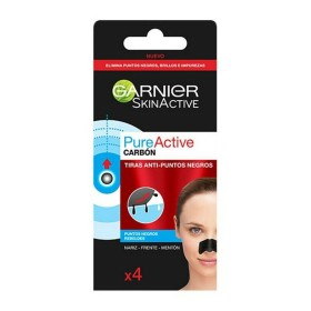 Bandes de Nettoyage Pores Pure Active Carbon Garnier (4 uds) de Garnier, Patchs - Réf : S0566406, Prix : €8.08, Remise : %