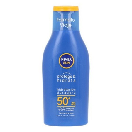 Leite Solar Sun Protege & Hidrata Nivea 50 (100 ml) de Nivea, Limpadores - Ref: S0583968, Preço: 8,51 €, Desconto: %