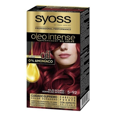 Dauerfärbung Syoss Olio Intense Ohne Ammoniak Nº 5,92 Intensives Rot von Syoss, Farben - Ref: S0585352, Preis: 6,66 €, Rabatt: %